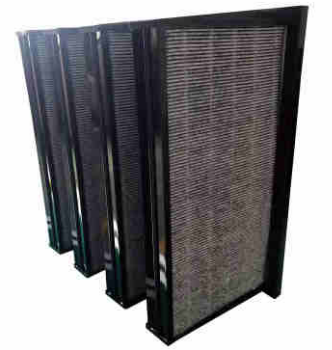 filtros de aire en V, carbón activado 